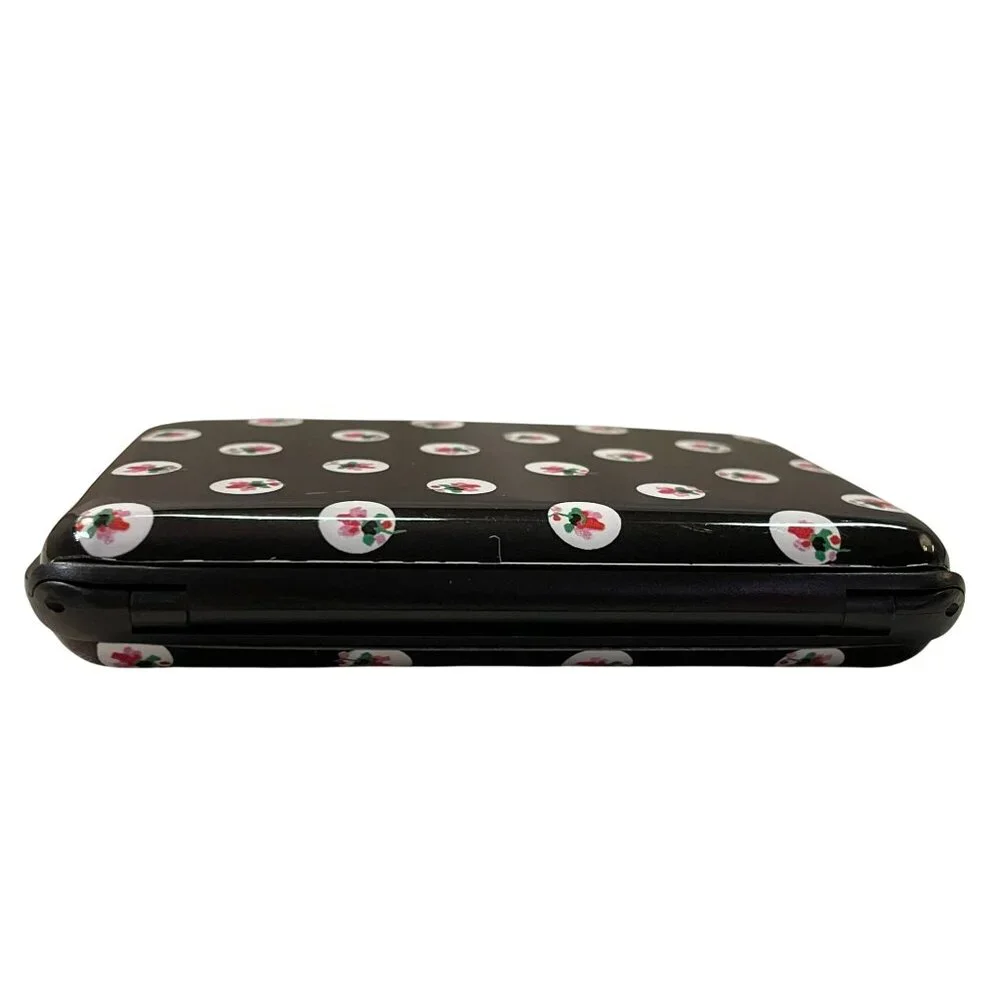 Isaac Mizrahi New York RFID Card Holder Used Black Floral - Picture 9 of 14